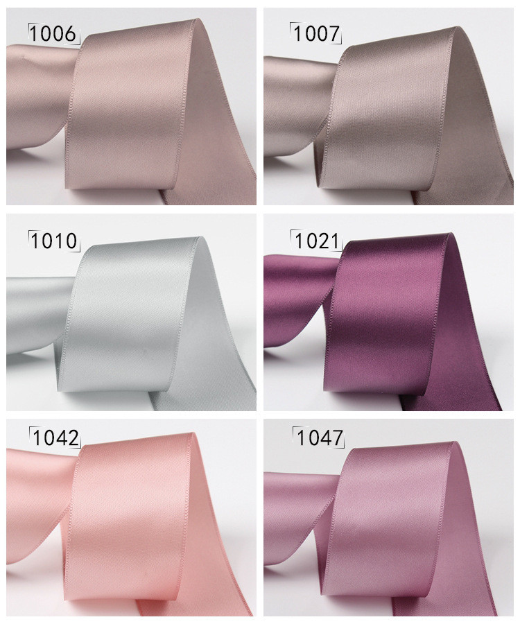 25mm Double Face Polyester Satin Ribbon for Garment Acessories