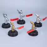 Metal Garden Water Connectors 1/2'' Nickel-Plated Brass Bibcock Water Tap for