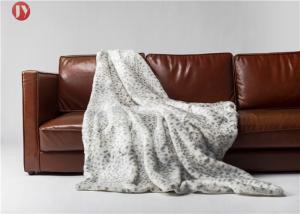 Wholesale Home Faux Fur Blanket Snow Leopard Fancy Throw Warm Harmless used in high-end hotels from china suppliers