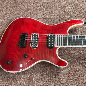 Wholesale Mayones guitar mayones regius red 7 string electric guitar neck through guitar custom shop seymour duncan p from china suppliers