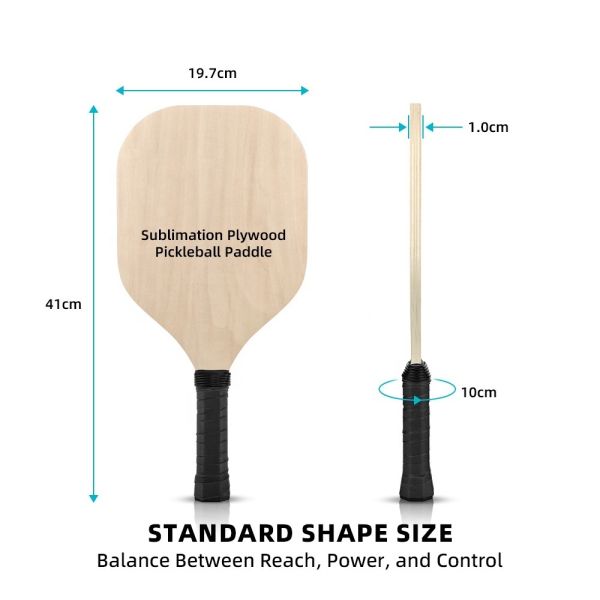 Custom Logo Double Sided Printed Plywood Pickleball Paddle Sublimation Blank Pickleball Paddles