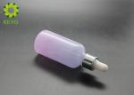 Frosted Gradient Color Empty Cosmetic Bottles With Silver Aluminum Dropper