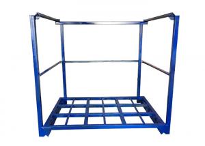 China Stackable Tyre Steel Tube Pallet Stillages Boxes Cages For Warehouse on sale