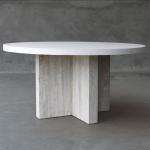 Square Round GRC Concrete Table Seating Chair Bench For Outdoor Indoor