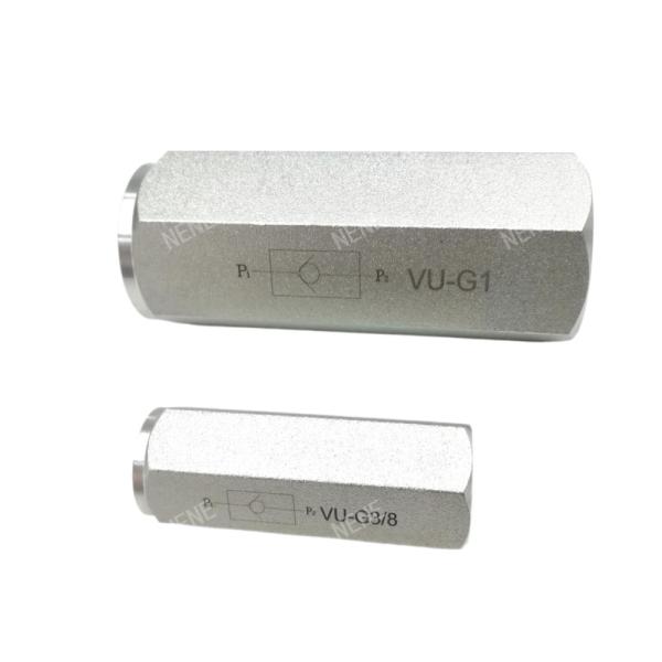 Tube Type Hydraulic Valve VU-G1/4 Caliber Threaded One-Way Valve Manufacturer