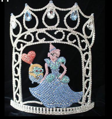 Minions cartoon theme pageant crowns and tiaras rhinestone crystal crowns tiaras