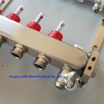 ZZ18155 PEX Radiant Floor Heating Stainless Steel Manifold Set , Underfloor