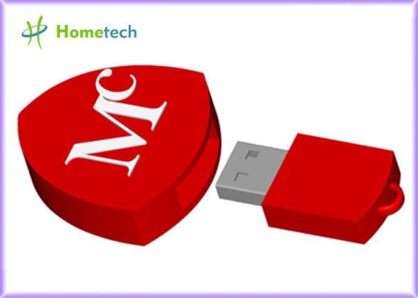 Quality Popular Heart-Shaped Cartoon USB Pen , Cute Pen Drive for Promotional 100% Full Capacity for sale