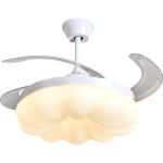 Modern Cloud Children'S Bedroom Fan Light LED Full Spectrum Frequency Conversion