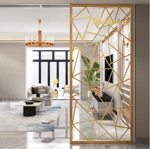 Wholesale Laser Cut Stainless Steel Wall Divider PVD Coated HV230 Hardness from china suppliers