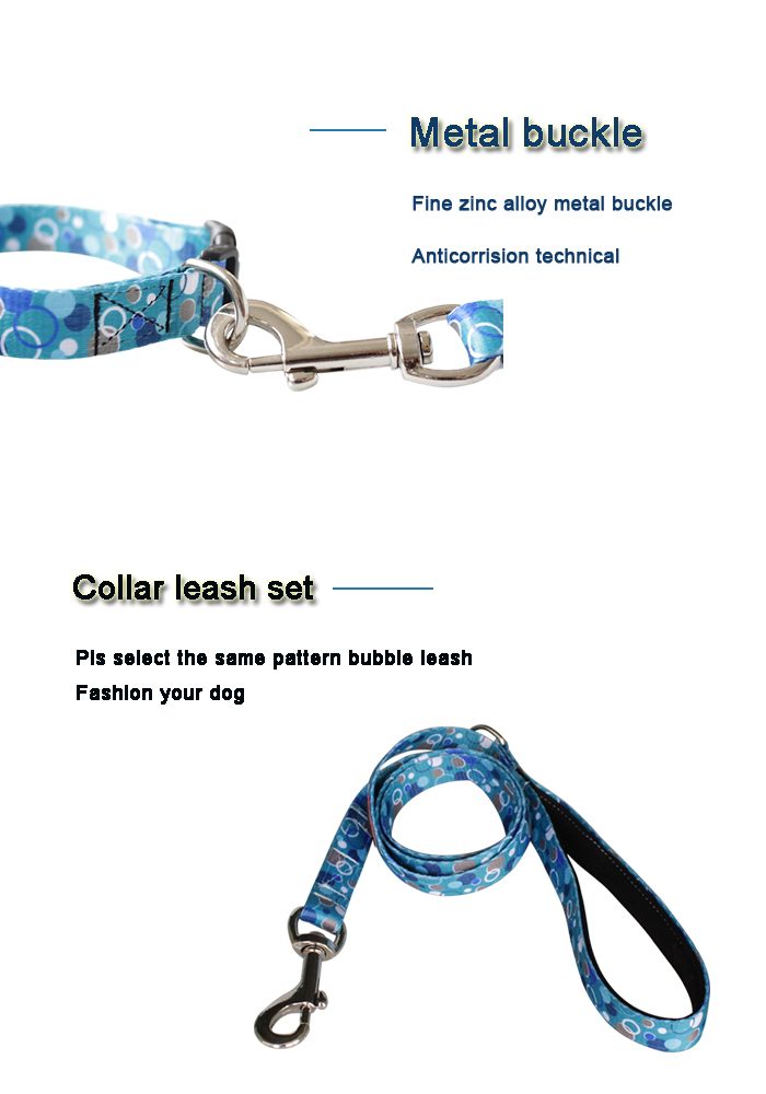 C606 Wholesale Luxury Pattern Adjustable Floral Nylon Decorative Dog Products Custom Logo Dog Collar