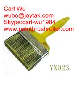Wholesale Natural pure bristle Chinese bristle synthetic mix shed fence paint brush wood handle plastic handle 4 inch WB-006 from china suppliers