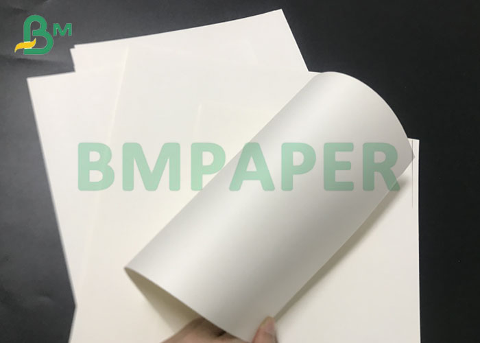 Food Grade 230g + 15gPE Laminated Bleached White Cardboard For Cup Stock Paper