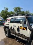 High- 4WD Black Powder Coating Aluminum Road Shower for Camping OEM Service