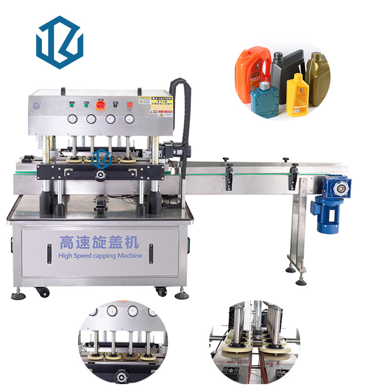 Manufacturer Quality Assurance bottle 8 wheel screw linear capping machine high speed bottle capper capping machine
