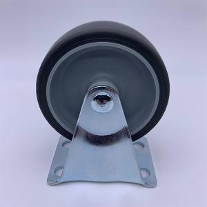 Wholesale Grey TPR Tread Plain Bearing Rigid Plate Caster 1.5 Inch from china suppliers