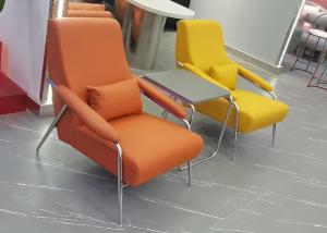 Wholesale Orange Yellow Modern Fabric Dining Chairs Sponge Filled from china suppliers