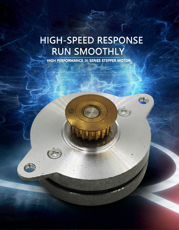 Faradyi Round Stepper Motor Holding Torque 35mNm DC Stepper Motor With Customized Shaft For Stage Lighting Control