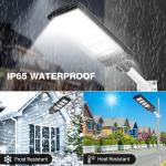180W Solar-Powered Motion-Activated ABS Outdoor Intelligent Street Lighting