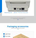 Thermal Postage Sticker Printer USB Barcode 4 inch Thermal Label Printer