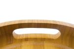 Natural Bamboo Wood Serving Tray With Handles High Temperature Tolerance