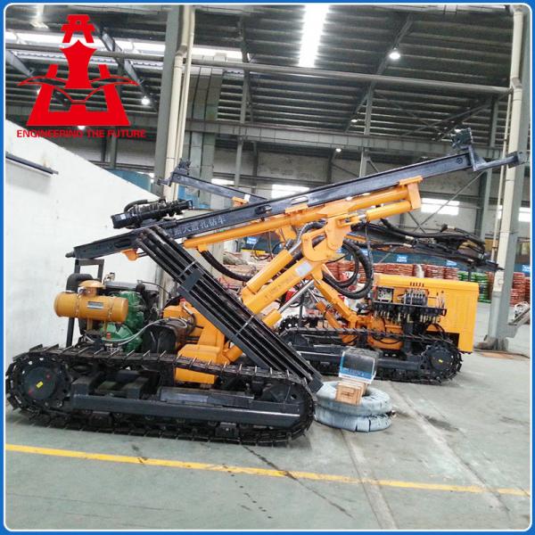 Quality Diesel engine crawler mobile drilling rig machine with adjustable boom for sale