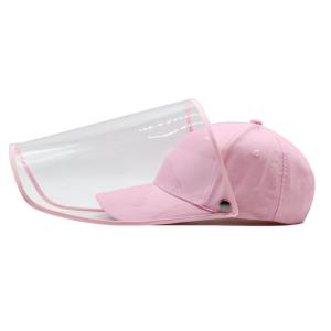 Wholesale Pink PPE Personal Protective Equipment Impact Resistant Face Shield Baseball Hat from china suppliers