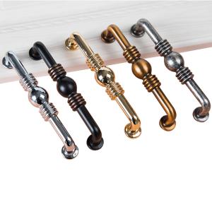 Wholesale Sphere 96mm Gold Cupboard Door Handles Dark Coffee from china suppliers
