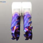 Carbide Roughing End Mill 4 Flutes CNC Milling Cutter Bits For Steel Metal 4mm