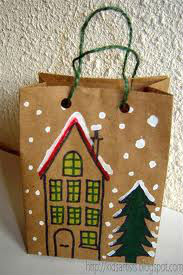 Christmas paper bag/Fancy Christmas paper gift bags/paper bags for christmas