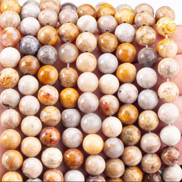 Chrysanthe Stone Round Bead Natural Crystal Gemstone Loose Bead Strands for DIY