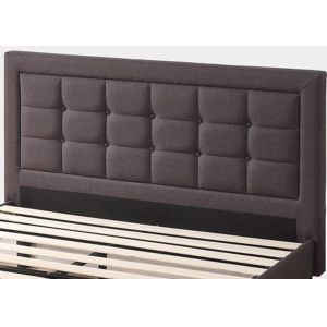 Modern Fabric Bed Frame Upholstered Button Tufted Premium Platform Bed Wood Slat