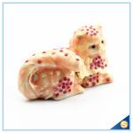 Yellow And Pink Cat Shape Crystal Trinket Box For Sale SCJ602