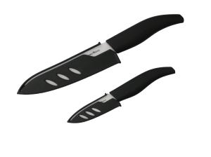 Wholesale Ceramic Knife Set - 2pcs Kitchen Knives &amp; 2pcs Blade Sheaths in Gift Box from china suppliers