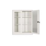 Knocked Down Glass Door Filing Cabinet With Handle Lock