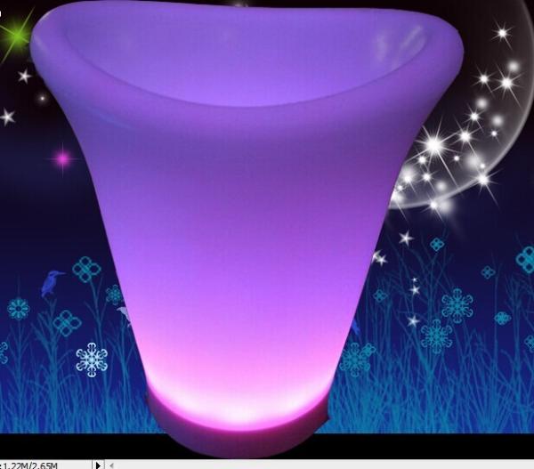 LED ice Wine Bucket IC-005 Rechargeable battery,5V 1A, 18pcs RGB LED 16 RGB