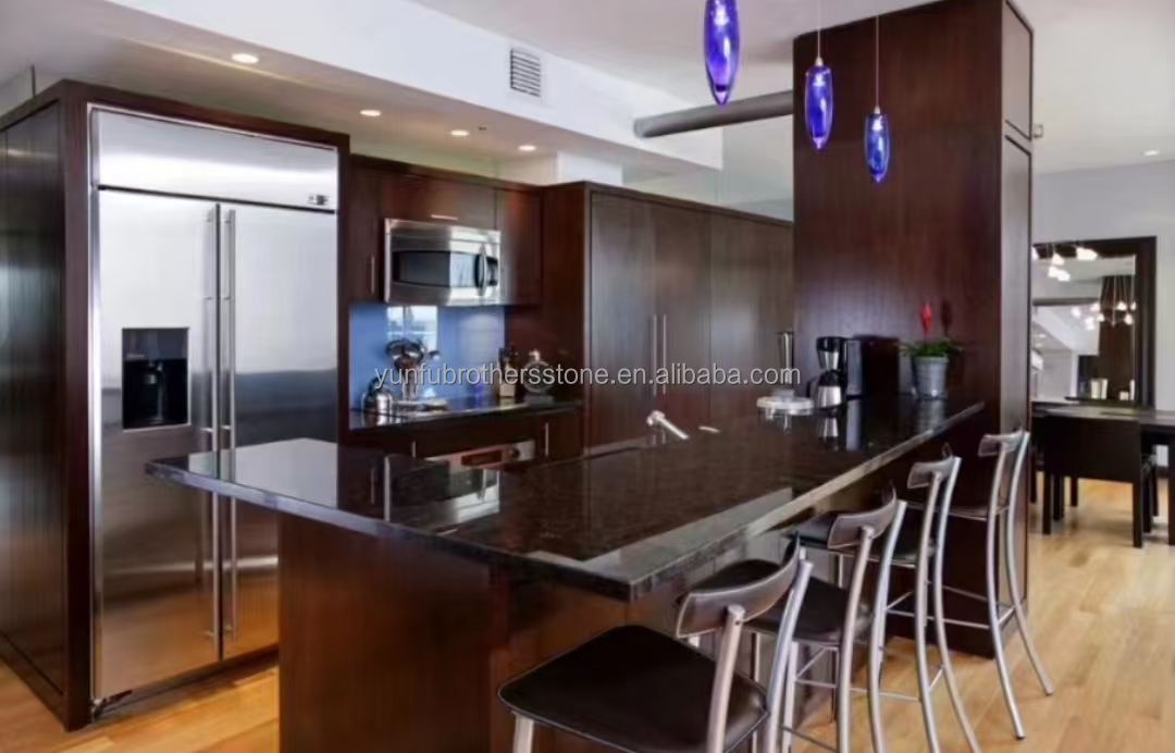 Modern Style Elegant Black Marble Granite Slab for Villa Countertop and Outdoor Decor