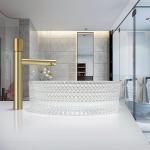 12mm Thickness Glass Vessel Basins Crystal Clear Sink No Leakage