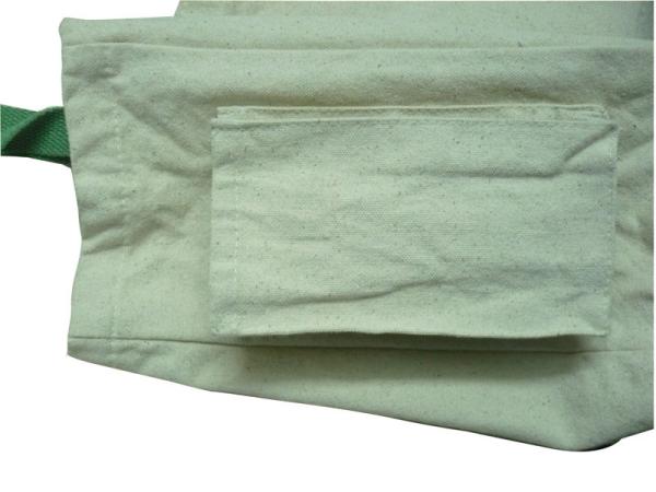 Custom Printed Natural Canvas Reusable Carrier Bags With Cotton Handle