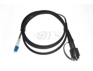 ODVA - LC Indoor Black PVC / LSZH / PE Armored Fiber Optic Patch Cable