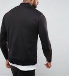 Outdoor Jersey Plain Mens Zip Up Track Jacket Polyester / Elastane Material