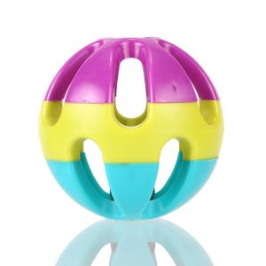 Wholesale Vibrant Three-Color Pet Bell Ball - Eco-Friendly Plastic Toy for Cats and Dogs - Interactive Sound Play from china suppliers