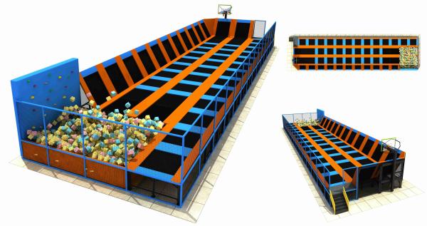 260M2 China Professional Trampoline for Sale /Professional Gymnastic Small