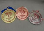 Die Stamped Martial Arts Ribbon Souvenir Medal Brass Material Enamel For Awards