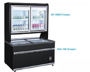 Wholesale 1200L R290 Commercial Refrigerator Freezer Combo Glass Door Supermarket from china suppliers