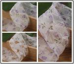 40mm 50mm Organza Ribbon With Floral Printed Polyester Ribbon OEM Eco Friendly