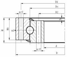 Wholesale Slewing bearings Single-Row 4 Point Contact Ball Slewing Ring Bearing HSW.35.1435A from china suppliers