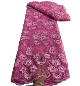 Wholesale 2023 Supoo Latest fashion wholesale price beautiful french lace with sequins from china suppliers