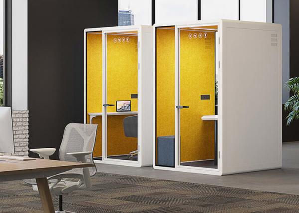 Quality Easy assemble Movable Soundproof Booth Reusable Small 1 person office pods school learning cabins for sale