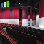 Soundproof Sliding Partition Walls 4 Meters Fabric Surface For Restaurant